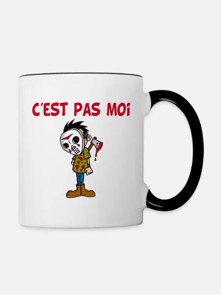 Unschuld - Tasse zweifarbig - Weiß/Schwarz