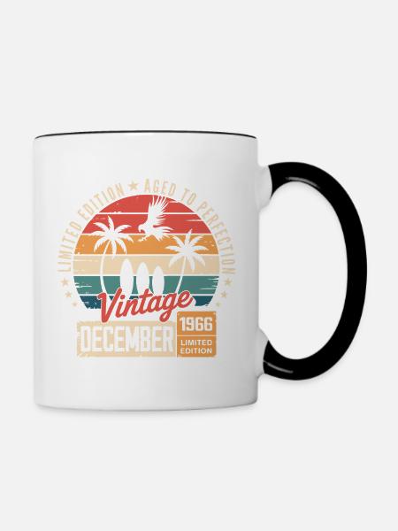 Limitierte Ausgabe Dezember 1966 - Tasse zweifarbig - Weiß/Schwarz