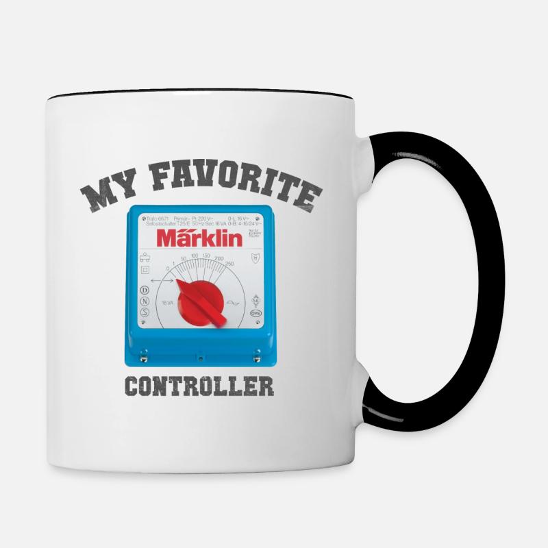 Märklin Transformator My Favorite Controller - Tasse zweifarbig - Weiß/Schwarz