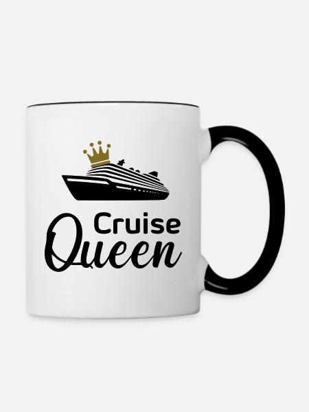 Cruise Queen - Tasse zweifarbig - Weiß/Schwarz