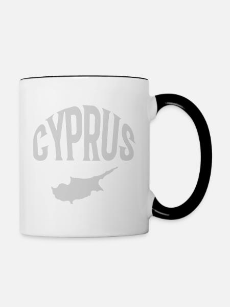 Cyprus - Tasse zweifarbig - Weiß/Schwarz