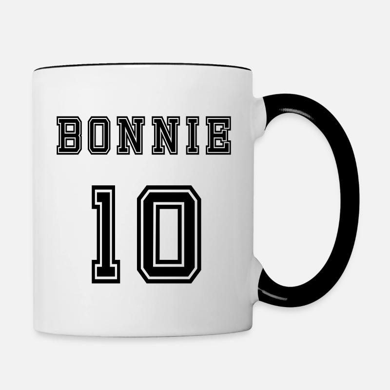 Bonnie 10 Motif Complémentaire Pour Couples - Mug contrasté - blanc/noir