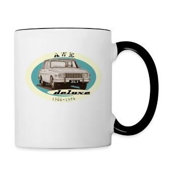Wartburg 353 Deluxe AWE Design IFA DDR - Mug contrasté - blanc/noir - Droite