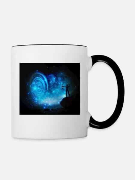 Schütze - Tasse zweifarbig - Weiß/Schwarz