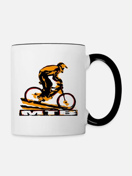 Mtb - Tasse zweifarbig - Weiß/Schwarz