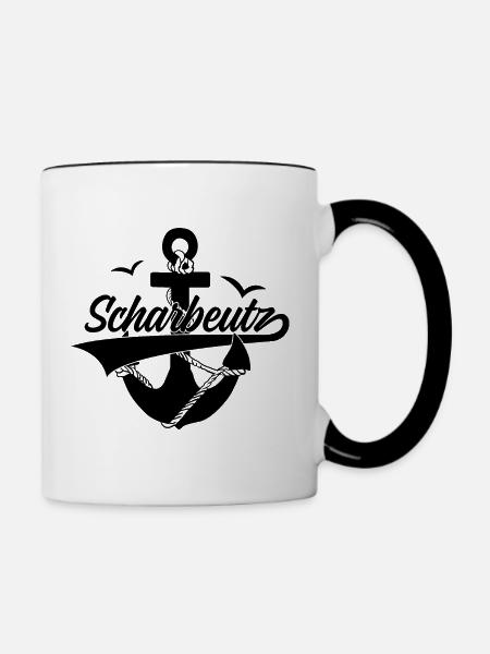 SCHARBEUTZ URLAUB - Tasse zweifarbig - Weiß/Schwarz
