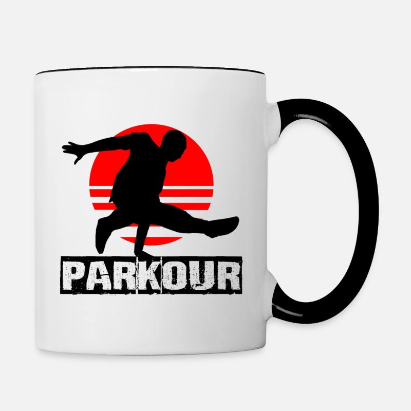 Parkour - Mug contrasté - blanc/noir
