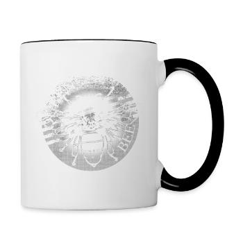 Bienenkönigin - Tasse zweifarbig - Weiß/Schwarz - Rechts