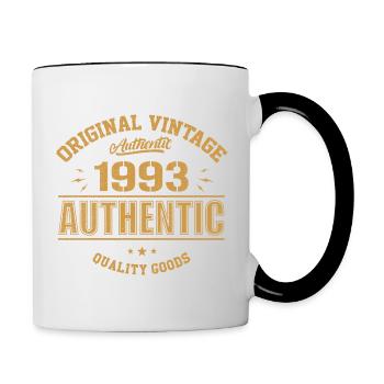 Authentic 1993 Cadeau D'anniversaire Original 1993 - Mug contrasté - blanc/noir - Droite