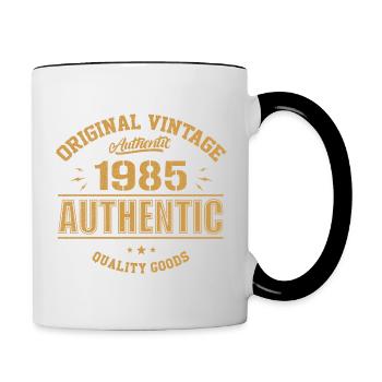 Authentic 1985 Original 1985 Birthday Gift - Contrasting Mug - white/black - Right
