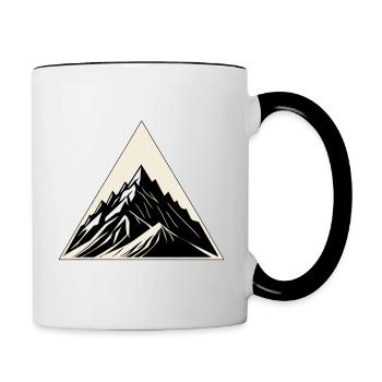 Bergsteigen, Bergsteigen, Bergsteigen - Tasse zweifarbig - Weiß/Schwarz - Rechts