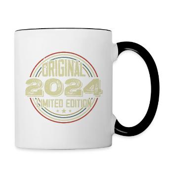 2024 Fêtes D’anniversaire, Un Millésime Légendaire - Mug contrasté - blanc/noir - Droite