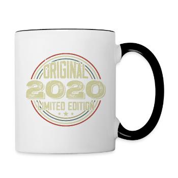 2020 Fêtes D’anniversaire, Un Millésime Légendaire - Mug contrasté - blanc/noir - Droite