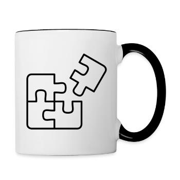 Puzzle - Contrasting Mug - white/black - Right