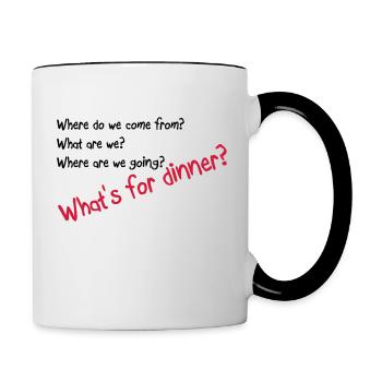Citations - Mug contrasté - blanc/noir - Droite
