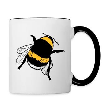 Hummel - Tasse zweifarbig - Weiß/Schwarz - Rechts