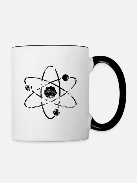 Atom Physik Wissenschaft - Tasse zweifarbig - Weiß/Schwarz