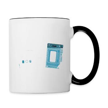 Vintage Born In 2008 Geburtstagsgeschenk 2008 - Tasse zweifarbig - Weiß/Schwarz - Rechts