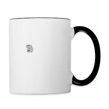 Extra Portion Motivation für Fahrradfahrer Spülen - Tasse zweifarbig - Weiß/Schwarz - Rechts