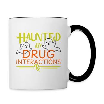 Pharmacy Halloween | Haunted - Contrasting Mug - white/black - Right