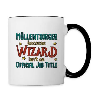 Waste Disposal Wizard - Contrasting Mug - white/black - Right