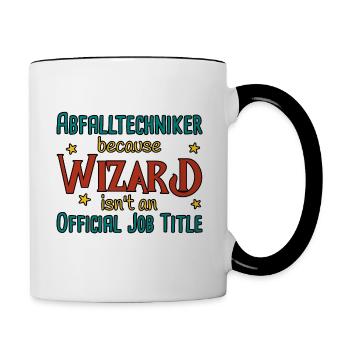 Waste Technician Wizard - Contrasting Mug - white/black - Right