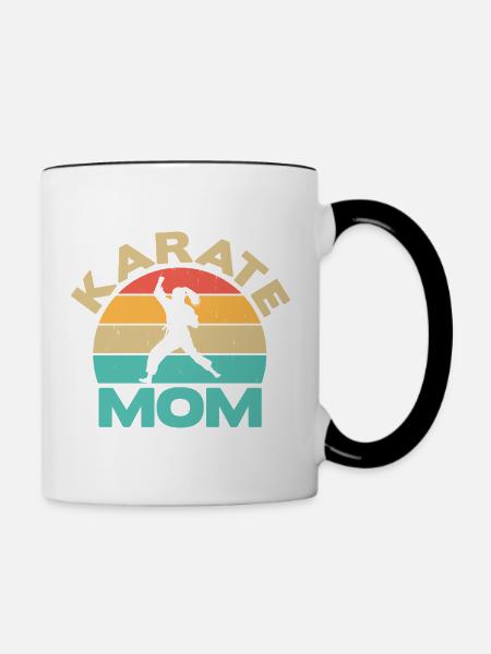 Karate Training Geschenke Karatetraining - Tasse zweifarbig - Weiß/Schwarz
