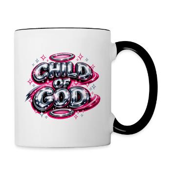 Child Of God Streetwear Vintage - Mug contrasté - blanc/noir - Droite