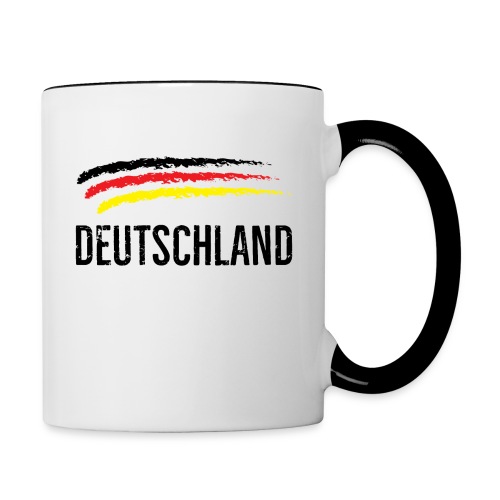 Deutschland, Flag of Germany - Contrasting Mug