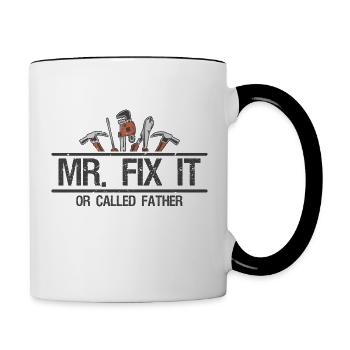 Mr. Fix it - Contrasting Mug - white/black - Right