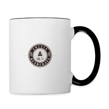 Bushcraft Schweden - Tasse zweifarbig - Weiß/Schwarz - Rechts