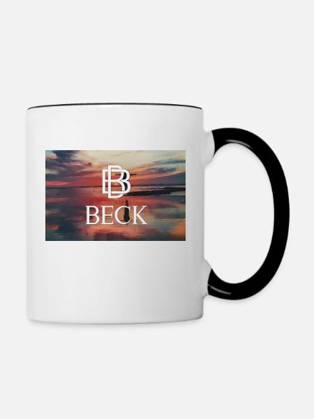 BECK Merch - Tasse zweifarbig - Weiß/Schwarz
