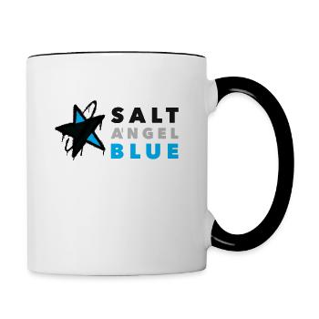 Salt Angel Blue Logo - Contrasting Mug - white/black - Right