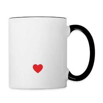 papa - futur papa 2025 - Mug contrasté - blanc/noir - Droite
