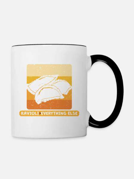 Ravioli > Over Everthing Else - Tasse zweifarbig - Weiß/Schwarz