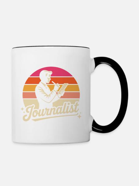 Journalist - Tasse zweifarbig - Weiß/Schwarz