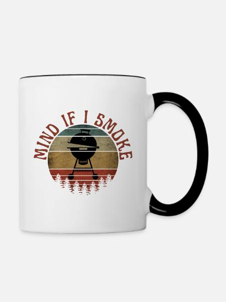 DARF ICH RAUCHEN - Tasse zweifarbig - Weiß/Schwarz