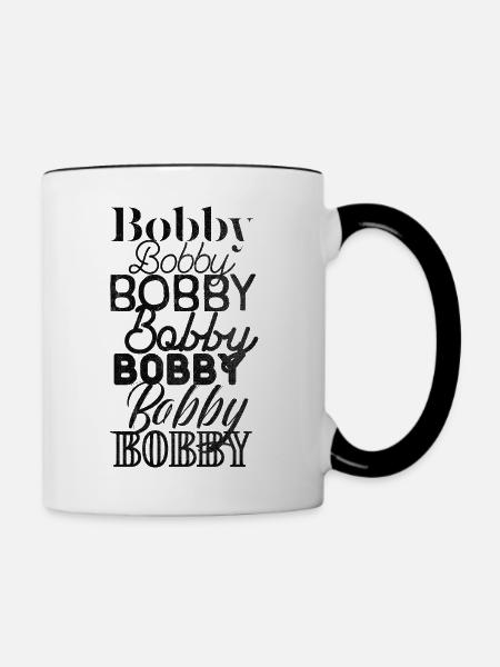 Bobby - Tasse zweifarbig - Weiß/Schwarz