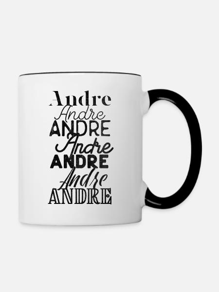 Andre - Tasse zweifarbig - Weiß/Schwarz