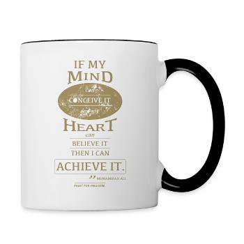 My Mind. Gold - Tasse zweifarbig - Weiß/Schwarz - Rechts