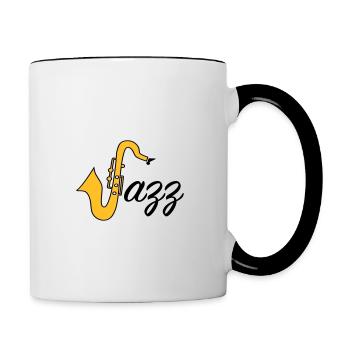Jazz - Tasse zweifarbig - Weiß/Schwarz - Rechts