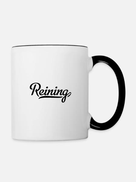 reining - Tasse zweifarbig - Weiß/Schwarz