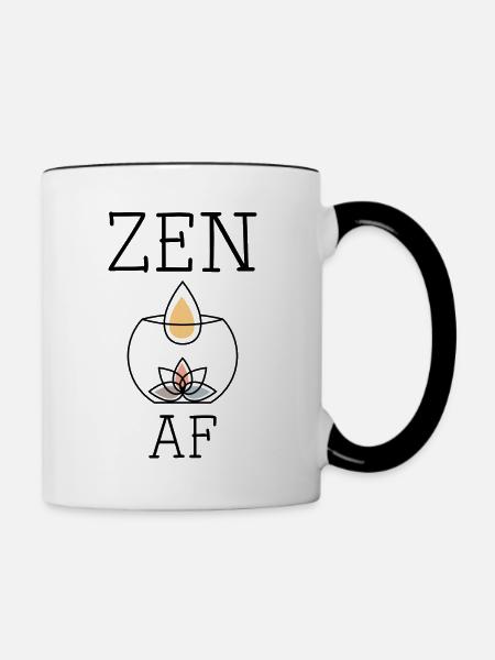 Zen AF - Tasse zweifarbig - Weiß/Schwarz