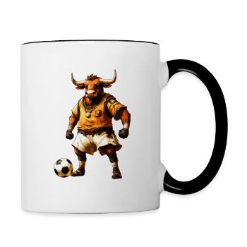 Bulls Football - Contrasting Mug - white/black - Right