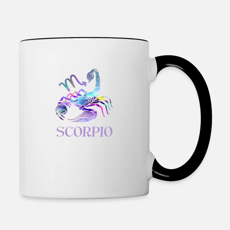 Scorpio Zodiac - Contrasting Mug - white/black
