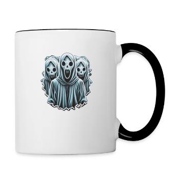 3 Fantômes - Mug contrasté - blanc/noir - Droite