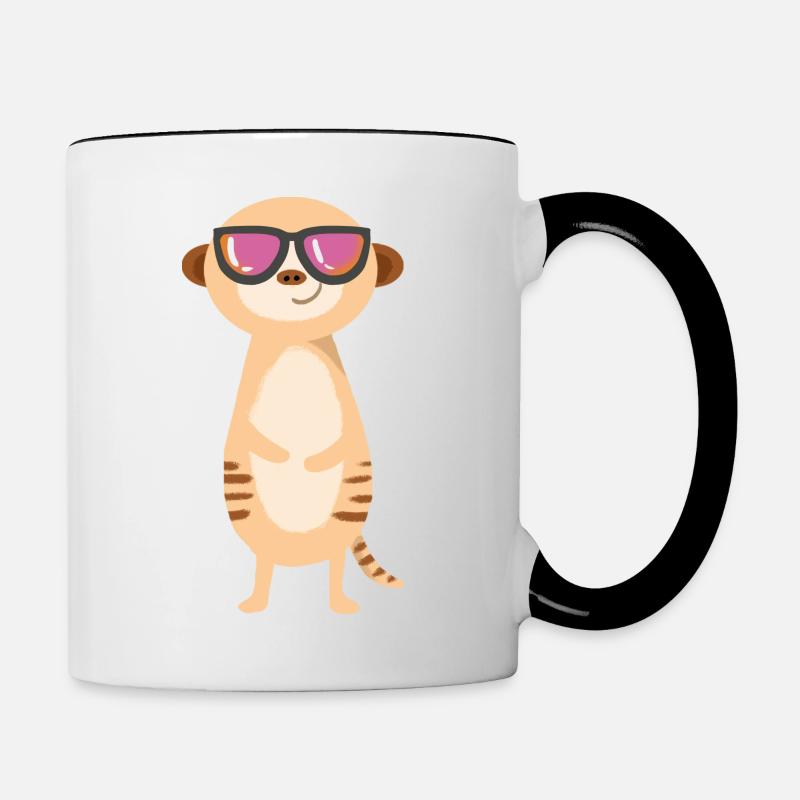 Cool Man - Tasse zweifarbig - Weiß/Schwarz