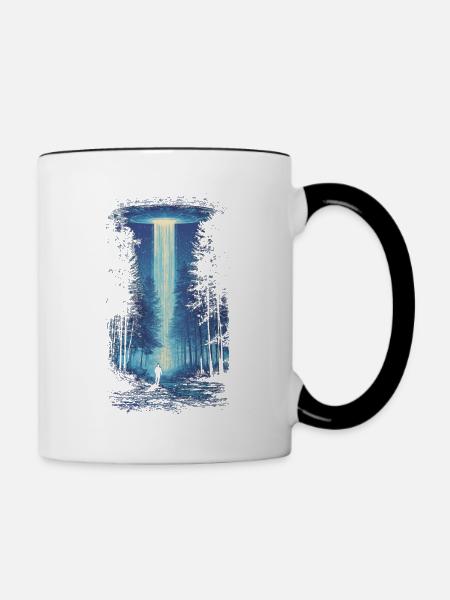 UAP Encounter - Tasse zweifarbig - Weiß/Schwarz