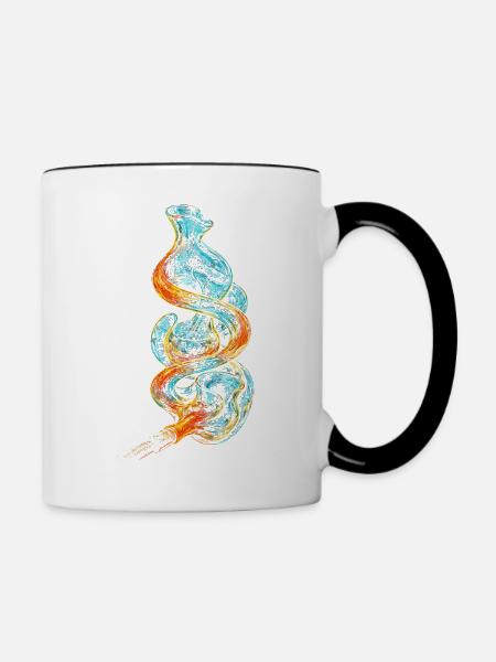 Glasbläser - Tasse zweifarbig - Weiß/Schwarz