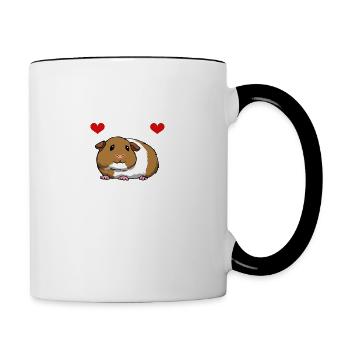 Funny Saying Guinea Pigs Wildlife Nature - Contrasting Mug - white/black - Right
